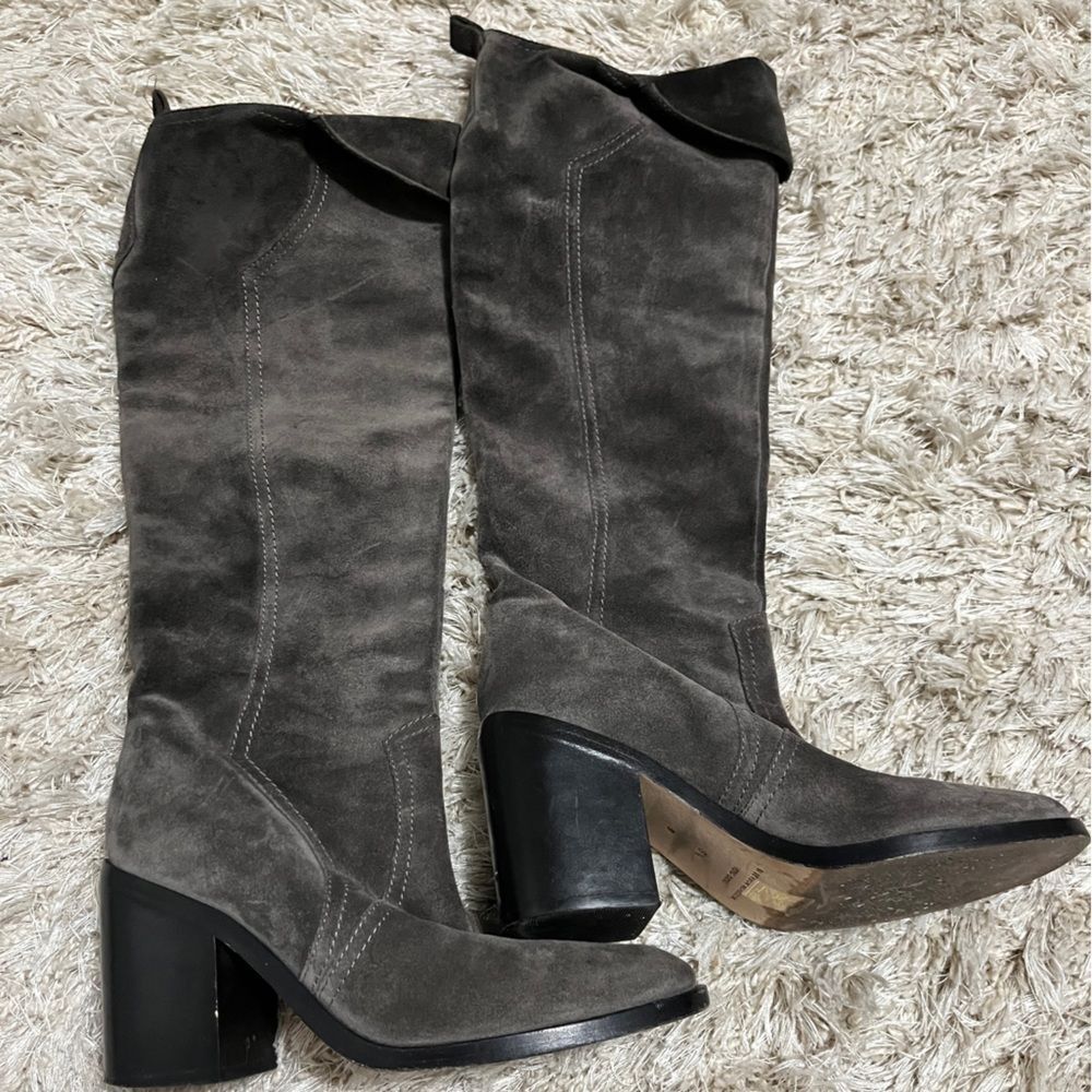 Vero Cuoio Grey Knee High Boots Size 6 1/2